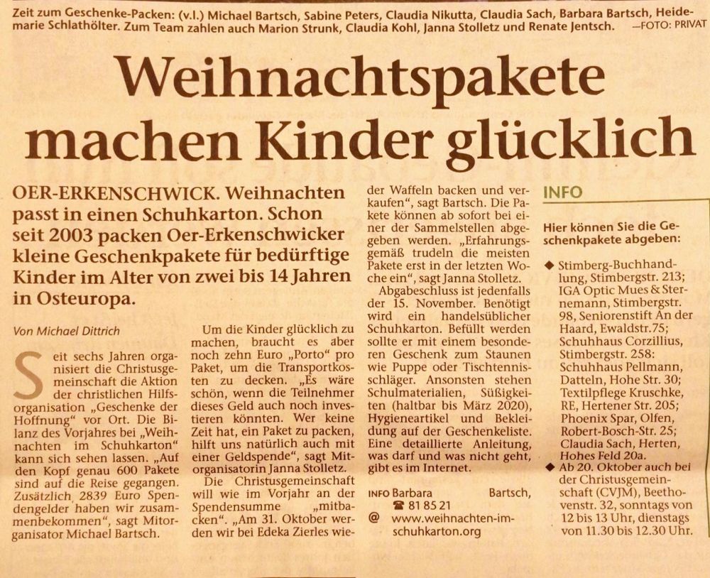 Zeitung klein