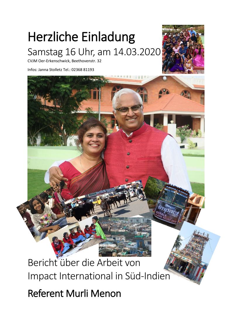 Herzliche Einladung Murli 3 2020